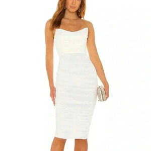 REVOLVE x Michael Costello India Midi Dress in White